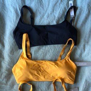 Everlane swim tops - yellow and black